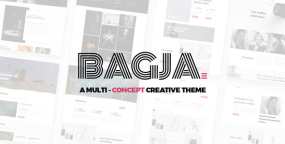 WordPress主题Bagja 1.2.8 响应式创意多概念作品集WP主题