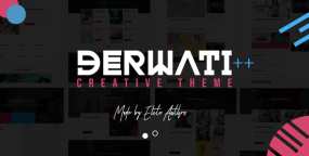 WordPress主题Derwati 1.3.1 时尚创意作品集展示网站WP主题