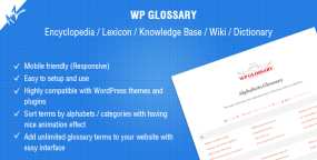 WP Glossary破解版_百科词典&词汇表WordPress插件