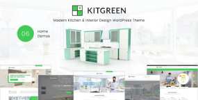 WordPress主题KitGreen v3.1.6 厨房装修设计企业建站方案