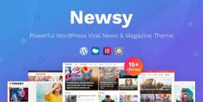 Newsy新闻和杂志网站WordPress主题 带瀑布流布局