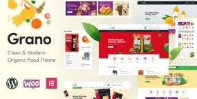 WordPress主题Grano 1.0 绿色有机食品外贸电商WooCommerce主题
