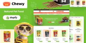 Shopify主题Chewy 1.0 宠物食品用品外贸电商Shopify模版