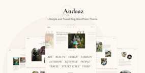 WordPress主题Andaaz 1.0.1 健康生活方式和旅游博客网站WP主题