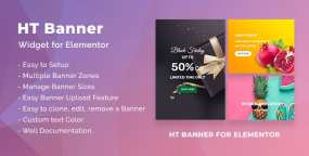 Elementor条幅横幅展示插件HT Banner 1.0.5