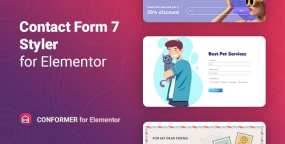 Contact Form7联系表单美化Elementor插件ConFormer 1.0.4