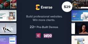 WordPress主题Everse 1.8.3 多行业多领域企业通用建站WP主题