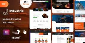 Industrio(v10.0)工业工厂制造业WordPress主题