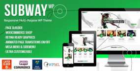 WordPress主题Subway 3.2 多首页布局视差动画WP建站主题