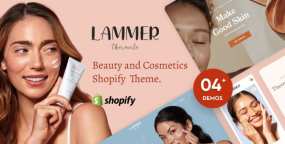 Shopify主题Lammer 1.0 护肤美容品外贸电商Shopify模版