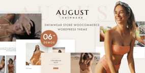August比基尼泳装内衣内裤外贸电商WooCommerce主题