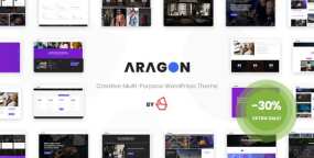 WordPress主题Aragon 3.0 设计机构|开发员|设计师作品展示WP主题