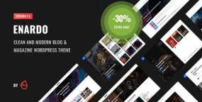 WordPress主题Enardo 2.7 商业杂志|科技新闻|生活方式博客网站WP主题