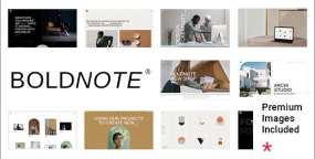 Boldnote网页设计和平面设计作品案例WordPress主题V1.0