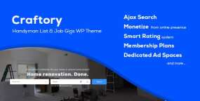 WordPress主题Craftory 2.0.1 求职招聘职位目录列表WP主题