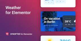 天气预报展示小工具Elementor插件Synopter 1.1.5 免激活版