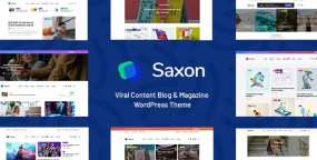 Saxon汉化版V1.9.2 Viral内容营销杂志博客网站WordPress主题