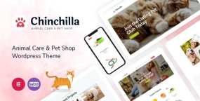 WordPress主题Chinchilla 2.0 宠物护理和宠物兽医店WP主题
