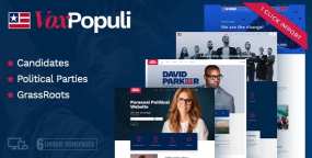 WordPress主题VoxPopuli 1.1.1 政党政治竞选活动&倡议运动网站WP主题