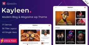 Kayleen(v3.1.1)极简杂志社新闻机构网站WordPress主题