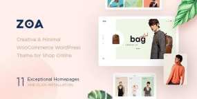 Zoa箱包服饰跨境电商购物平台WooCommerce主题