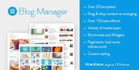 响应式博客网站设计管理WordPress插件Bloggy汉化版 2.0.5 免激活版