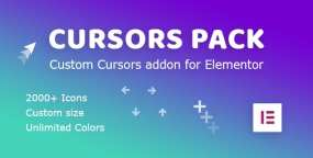 自定义光标Elementor扩展插件Cursors Pack 1.0.3 免激活版