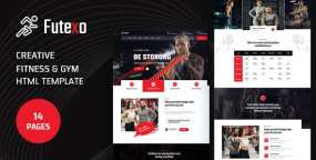 Futexo瑜伽拳击运动和健身房网站HTML5模版