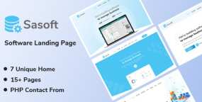 HTML模版Sasoft 1.0.4 IT软件和初创企业项目方案展示HTMl5网站模版