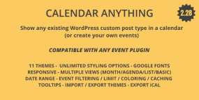 WordPress插件Calendar Anything 2.30 在日历中显示自定义文章
