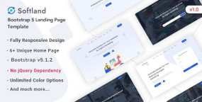Sofiland软件APP和SAAS服务推广落地页HTML5网站模板V1.1