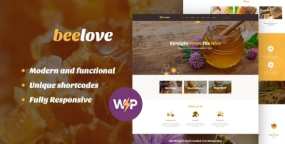 WordPress主题Beelove 1.2.6 蜂蜜生产商和有机食品商网站WP主题