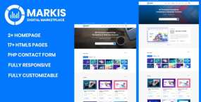HTML模版Markis 1.0 虚拟数字产品购物商城HTML5模版