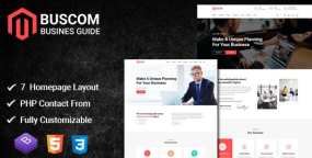 HTML模版Buscom 1.5 多用途商业和企业网站建站HTML5模板