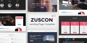 HTML模版Zuscon 2.0 APP软件开发|代理机构|企业业务落地页HTML5模版
