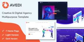HTML模版Avedi 1.1.4 创意设计机构和数字代理网站HTML5模版