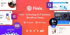 Finix v4.1|初创企业IT解决方案网站模板WordPress主题