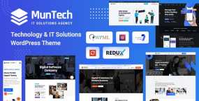WordPress主题Muntech 1.0 IT企业业务服务解决方案网站WP主题