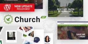 WordPress主题ChurchWP 2.2.0 基督教教堂宗教非营利组织网站WP主题