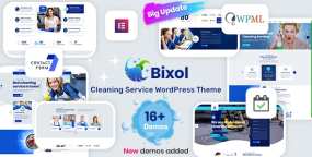 Bixol(v1.7.1)保洁服务企业网站模板WordPress主题