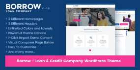Borrow(v1.6.9)银行金融信贷和贷款网站WordPress主题
