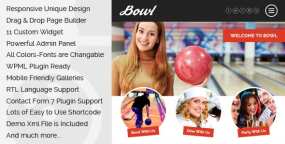 Bowl(v1.7.0)响应式保龄球馆健身中心WordPress主题