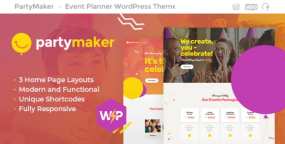 PartyMaker活动策划和婚庆企业网站WordPress主题