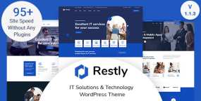 Restly(v1.3.6)初创企业&IT方案服务项目推广WordPress主题