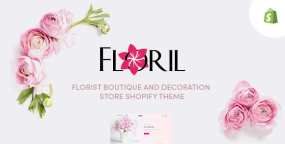 Shopify主题Floril 1.0 花卉精品和家居装饰品购物网店Shopify模板