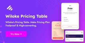 [1.0]Wiloke Pricing Table订阅计划价格表Elementor扩展插件