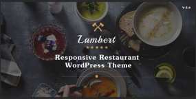 [2.5.6]Lambert响应式餐厅/酒吧/咖啡馆网站WordPress主题