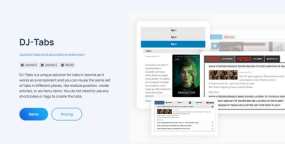 DJ-Tabs自定义手风琴和选项卡布局Joomla插件V2.2.1
