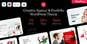 vCamp创意设计机构案例作品展示WordPress主题V1.7