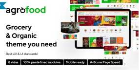 Agrofood 1.1.2 食品服装日用品在线购物网站WooCommerce主题